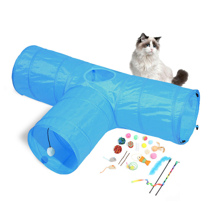 Tunnel Foldable Pet Climbing Path Cat Toys