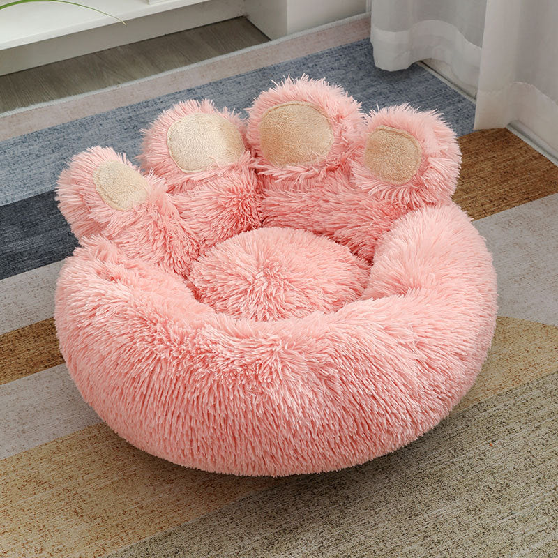 Pet Plush Doghouse Bed Winter Warm Hand-shaped
