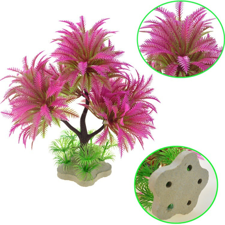 Artificial Aquarium Water Grass Tree Plastic Plant Decoration