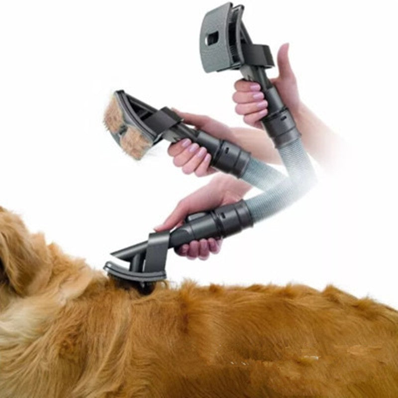 Pet Grooming Brush Tool & Vacuum Cleaner Brush Attachment