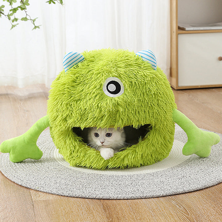 Cat Bed Machine Washable Fluffy Round