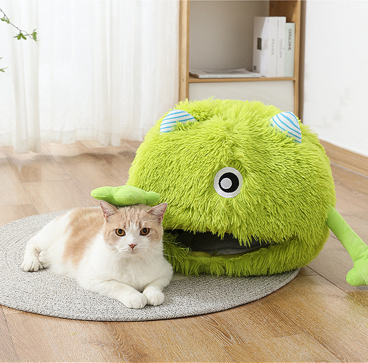 Cat Bed Machine Washable Fluffy Round