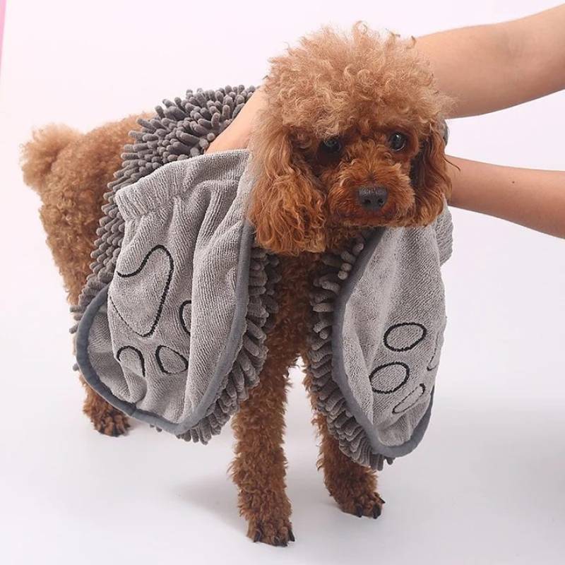 Dog Bath Robe Towel Quick Dry Pet Soft Towel Fiber