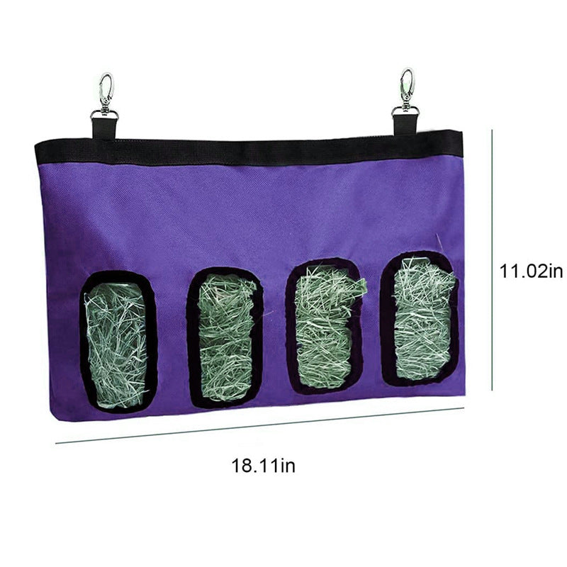 Rabbit Hay Feeder Bag Guinea Pig Hanging Storage Bunnies Chinchillas