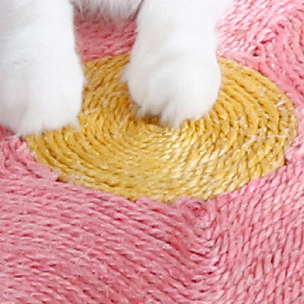 Traceless Hook Sisal Cat Scratching Mat Flower Shape