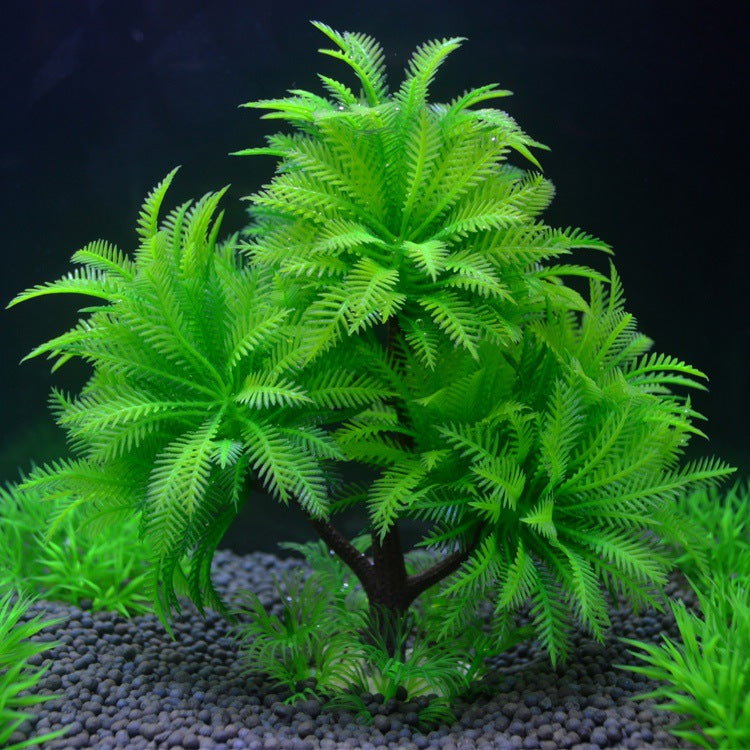 Artificial Aquarium Water Grass Tree Plastic Plant Decoration