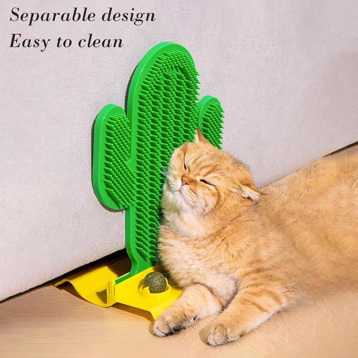 Cactus Self Groomer Corner Cat Scratching Pad Cat Massager Toy