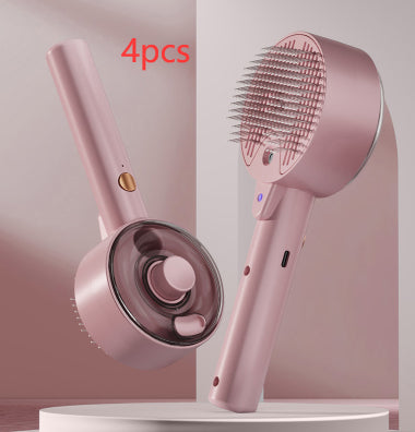 Pet Self Cleaning Brush Grooming Dog Cat Removes Hairs