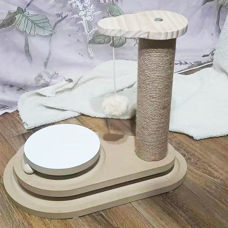 Turntable Bite-resistant Solid Wood Funny Cat Stick