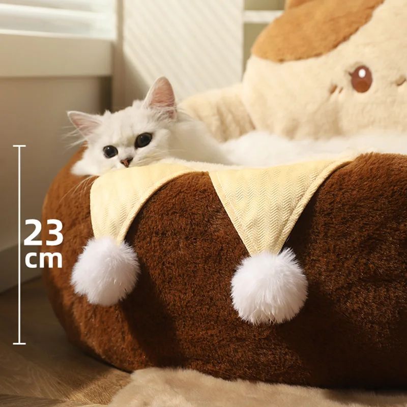 Cats Sofa Dogs Bed Round Pad Mattress
