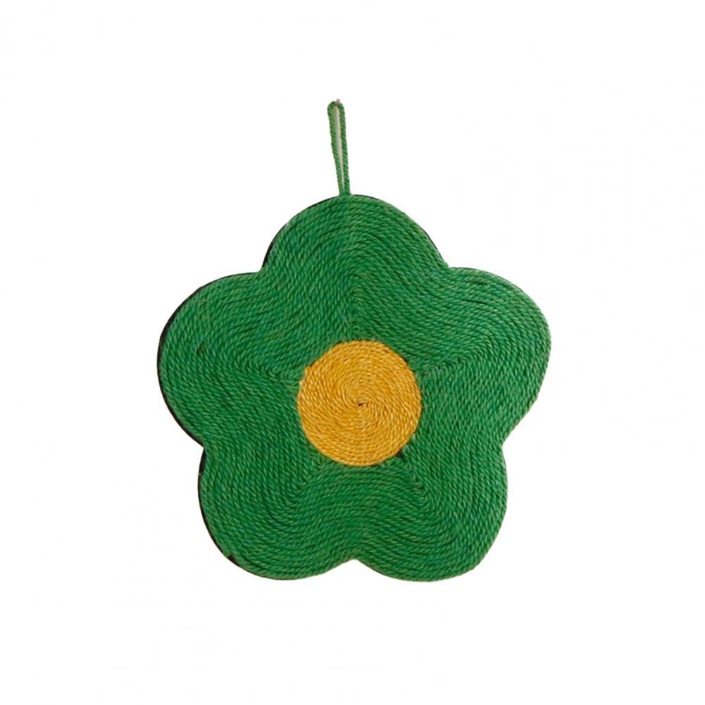 Traceless Hook Sisal Cat Scratching Mat Flower Shape