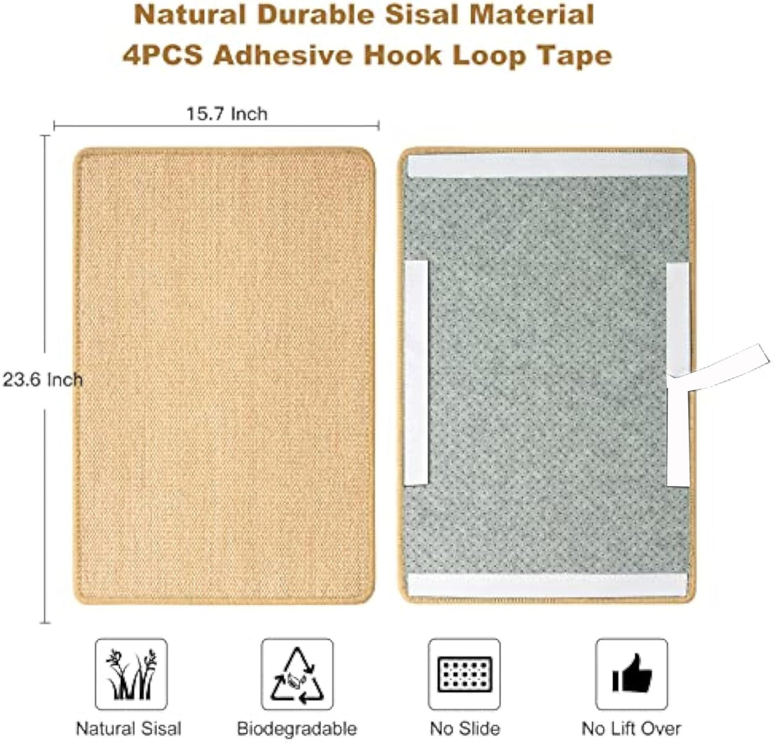 Cat Scratch Pad Adhesive Hook Tape Furniture Protector Wall Scratcher