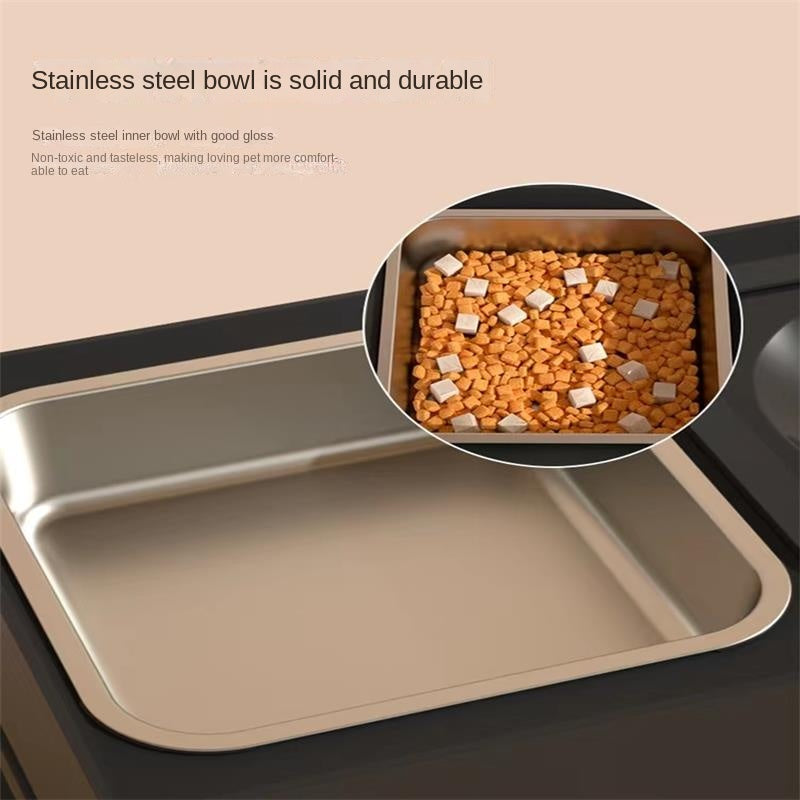 Pets Feeding Dish Bowl Big Dog Elevated Food Water Feeders