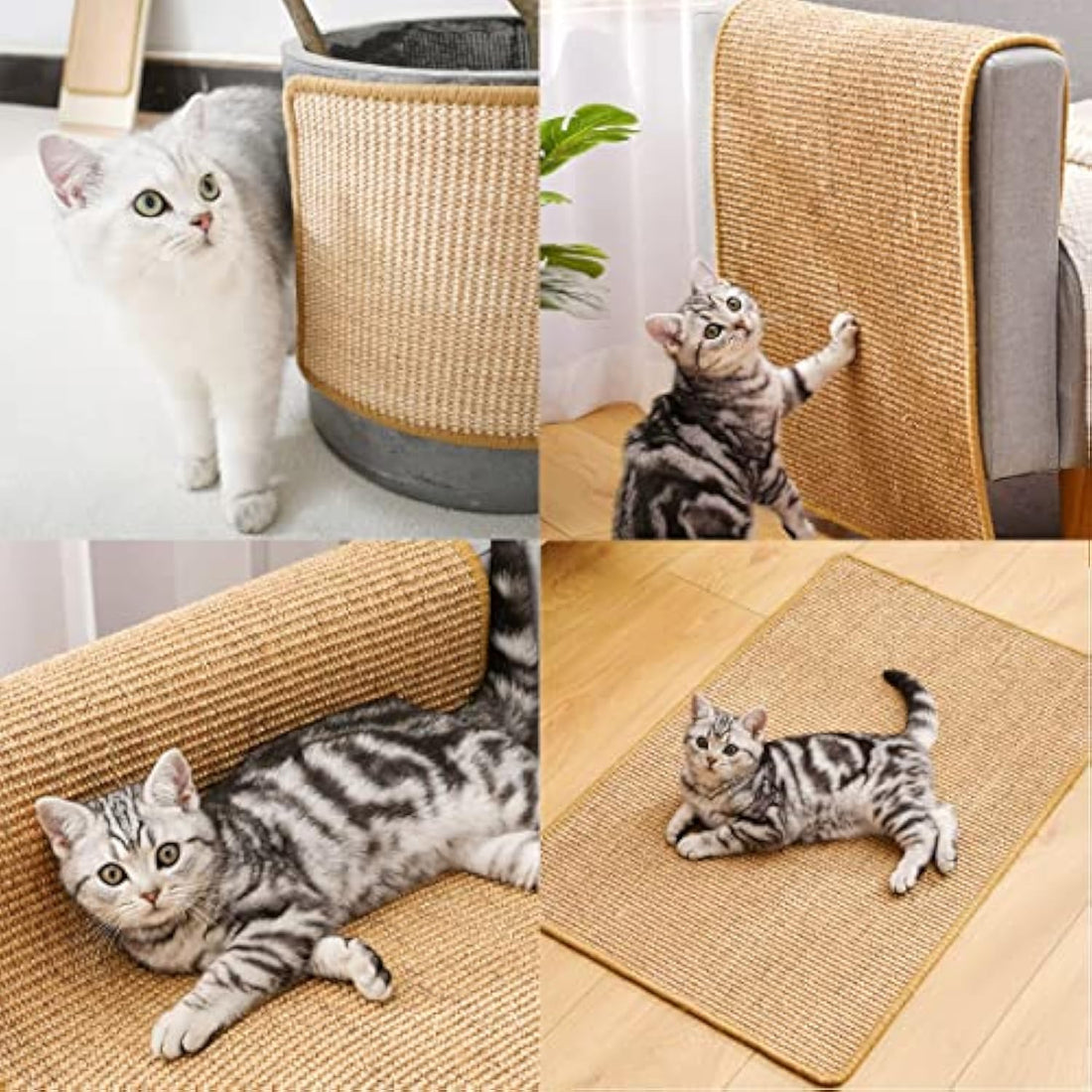 Cat Scratch Pad Adhesive Hook Tape Furniture Protector Wall Scratcher