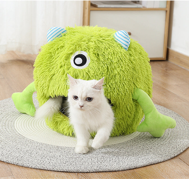 Cat Bed Machine Washable Fluffy Round