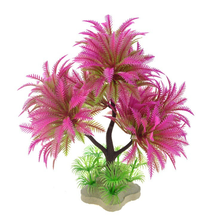 Artificial Aquarium Water Grass Tree Plastic Plant Decoration