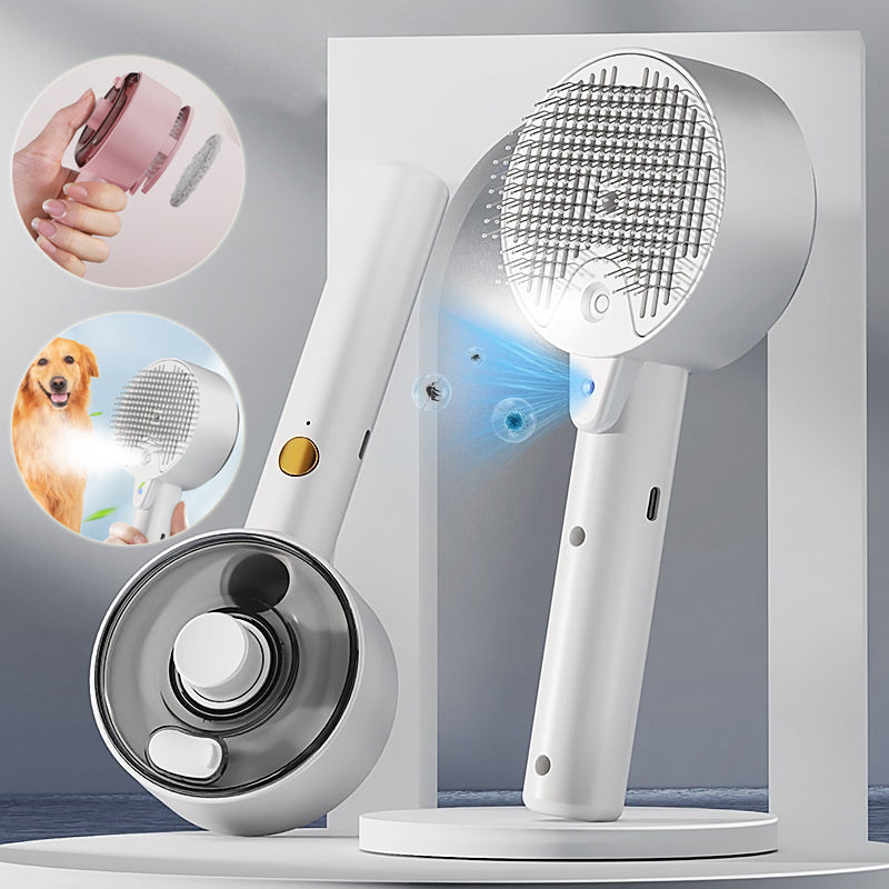 Pet Self Cleaning Brush Grooming Dog Cat Removes Hairs
