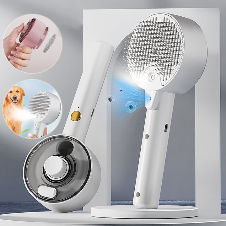 Pet Self Cleaning Brush Grooming Dog Cat Removes Hairs