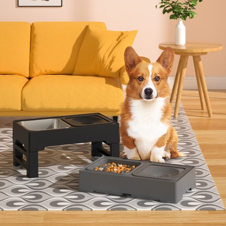 Pets Feeding Dish Bowl Big Dog Elevated Food Water Feeders